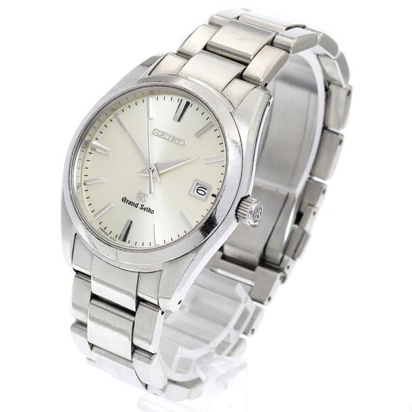 SEIKO Grand Seiko Date Silver Dial Quartz Men's Watch - Picture 2 of 6